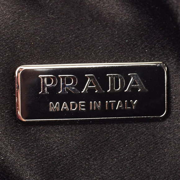 PRADA Black Satin Crystals Re-Edition 2000 Baguette Bag - Picture 8 of 8